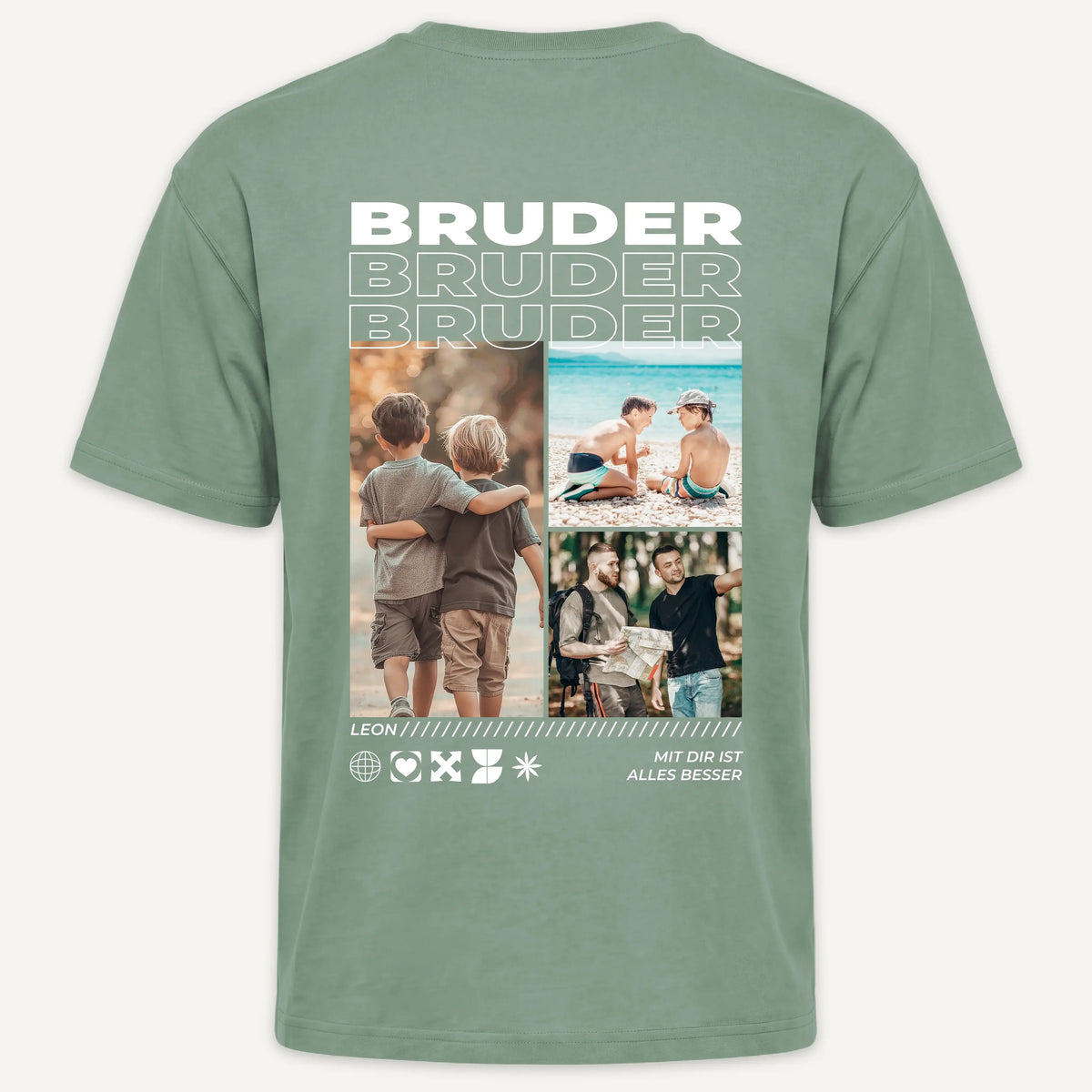 T-Shirt - Personalisiertes T-Shirt BESTER BRUDER - personalisiert