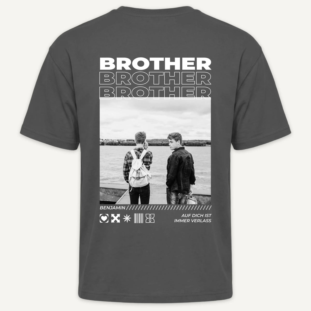 T-Shirt - Personalisiertes T-Shirt BESTER BRUDER - personalisiert