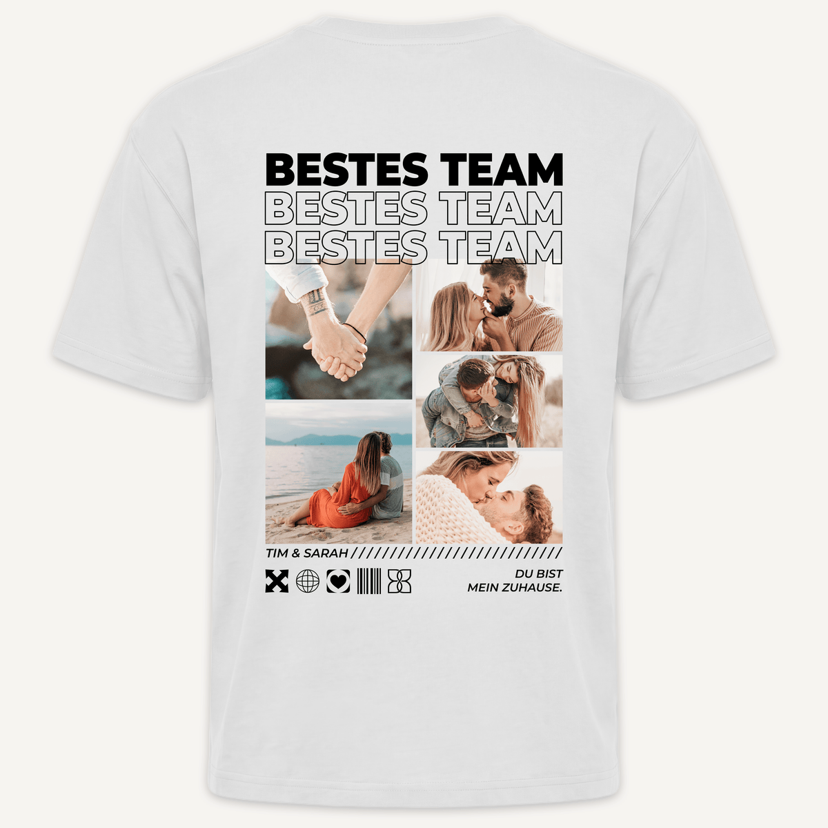 T-Shirt - Personalisiertes T-Shirt PERFECT MATCH - personalisiertes Geschenk zur Hochzeit, Jahrestag, Hochzeitstag oder Valentinstag