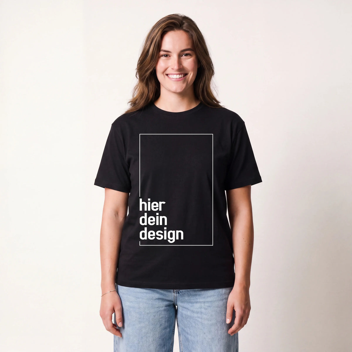 T-Shirt Dein Design - beidseitig-T-Shirt-famprints-personalisiertes-Shirt