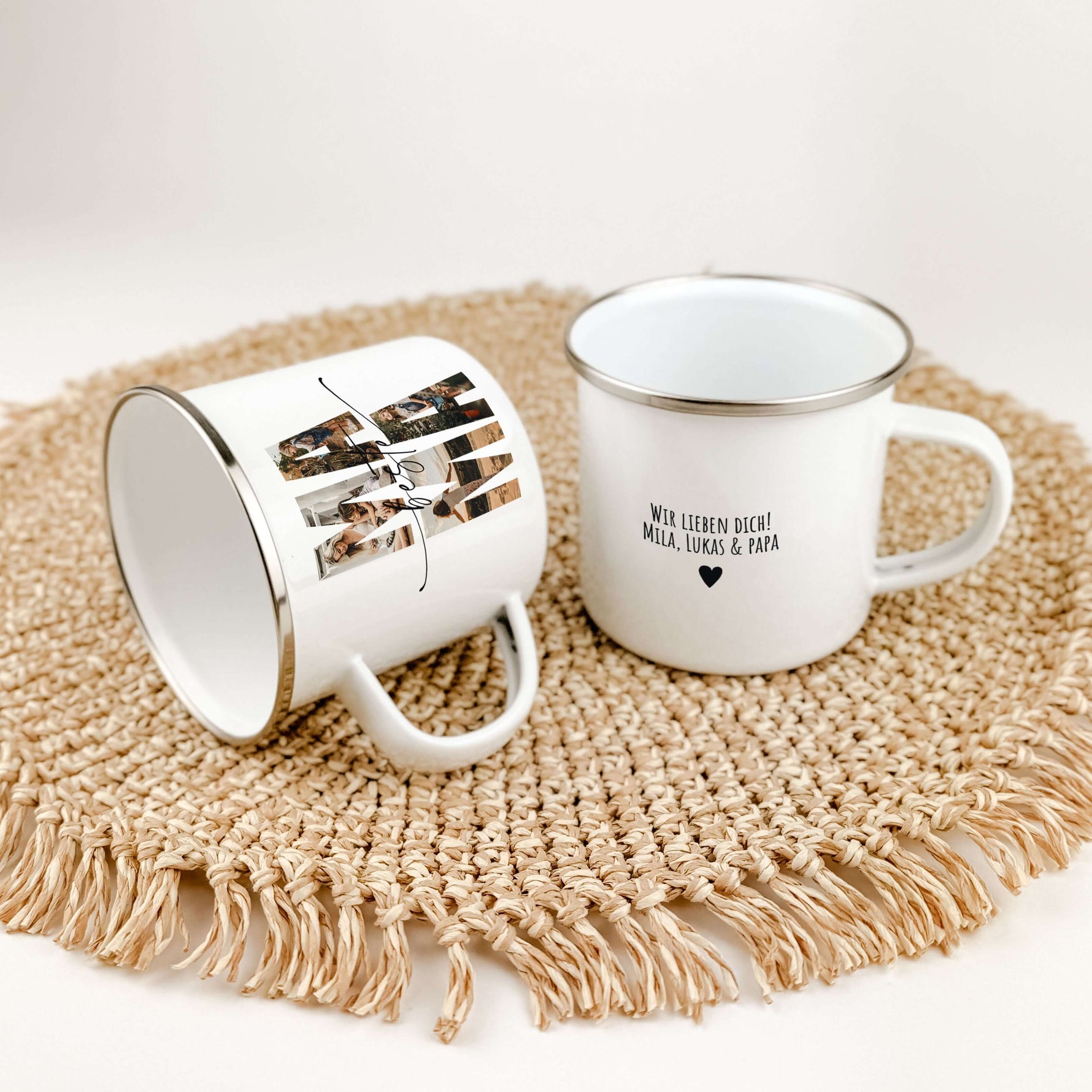 Emaille Tasse beste Mama-famprints-Emaille Tasse-Entdecke die perfekte Art, deiner Mama zu zeigen, wie viel sie dir bedeutet: unsere personalisierte Emaille Tasse beste Mama. Diese Tasse ist nicht nur ein praktisches Geschenk, sondern ein liebevolles Stat