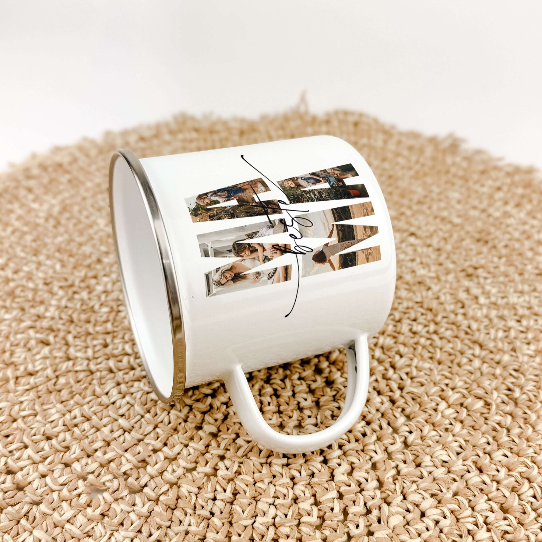Emaille Tasse beste Mama-famprints-Emaille Tasse-Entdecke die perfekte Art, deiner Mama zu zeigen, wie viel sie dir bedeutet: unsere personalisierte Emaille Tasse beste Mama. Diese Tasse ist nicht nur ein praktisches Geschenk, sondern ein liebevolles Stat