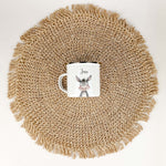 Emaille Tasse Esel Portrait-famprints-Emaille Tasse-Entdecke die einzigartige Emaille Tasse Esel Portrait – das ideale personalisierte Geschenk für Kinder! Mit einem bezaubernden Esel-Porträt in schöner Aquarell-Optik wird diese Emaille Tasse personalisie