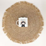 Emaille Tasse Widder Portrait-famprints-Emaille Tasse-Entdecke die einzigartige Emaille Tasse mit dem Widder Portrait – das ideale Geschenk für Kinder zu jedem besonderen Anlass, sei es zur Einschulung, Taufe, Ostern, Weihnachten oder zum Geburtstag. Dies
