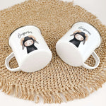 Emaille Tasse Widder Portrait-famprints-Emaille Tasse-Entdecke die einzigartige Emaille Tasse mit dem Widder Portrait – das ideale Geschenk für Kinder zu jedem besonderen Anlass, sei es zur Einschulung, Taufe, Ostern, Weihnachten oder zum Geburtstag. Dies