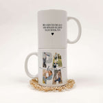 Tasse bester Papa-famprints-Keramik Tasse-Entdecke die Tasse bester Papa – das ideale Geschenk, das sofort Freude bringt! Mit dieser personalisierten Keramiktasse schaffst du unvergessliche Momente, indem du die Lieblingsfotos deines Vaters hinter den Buc