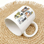 Tasse bester Papa-famprints-Keramik Tasse-Entdecke die Tasse bester Papa – das ideale Geschenk, das sofort Freude bringt! Mit dieser personalisierten Keramiktasse schaffst du unvergessliche Momente, indem du die Lieblingsfotos deines Vaters hinter den Buc