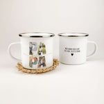 Emaille Tasse bester Papa-famprints-Emaille Tasse-Überrasche deinen Papa mit einer ganz besonderen Emaille Tasse bester Papa, die nicht nur praktisch ist, sondern auch von Herzen kommt. Diese personalisierte Tasse ist mehr als nur ein Trinkgefäß – sie ist