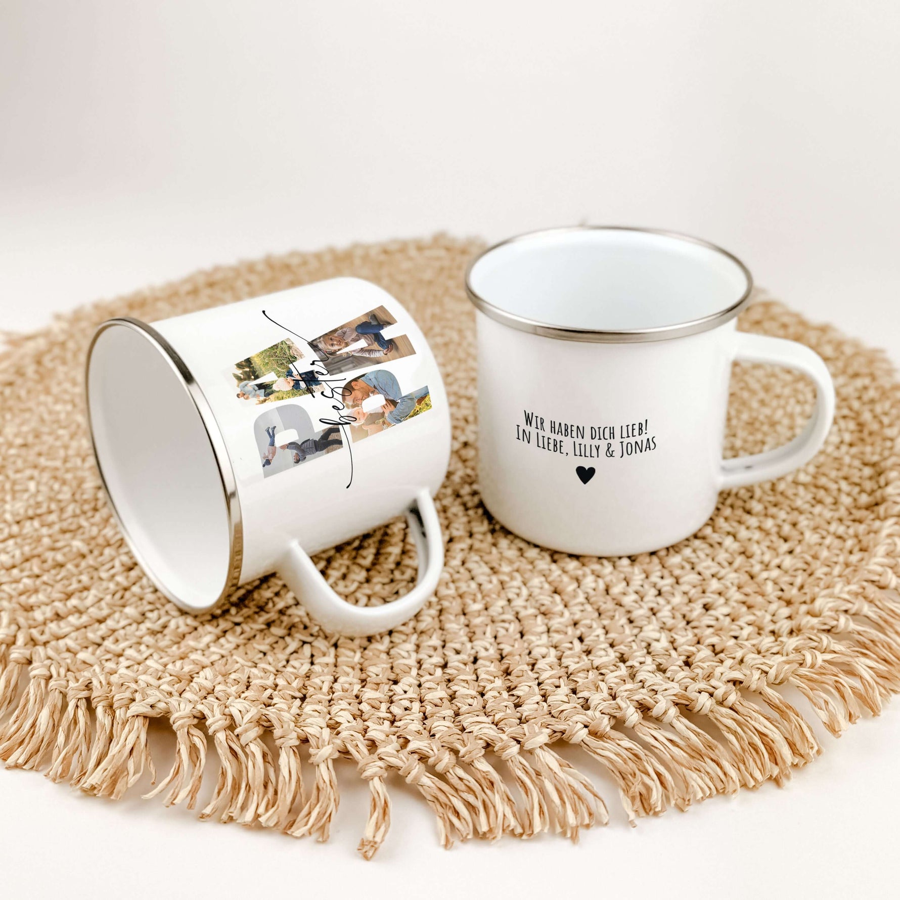Emaille Tasse bester Papa-famprints-Emaille Tasse-Überrasche deinen Papa mit einer ganz besonderen Emaille Tasse bester Papa, die nicht nur praktisch ist, sondern auch von Herzen kommt. Diese personalisierte Tasse ist mehr als nur ein Trinkgefäß – sie ist