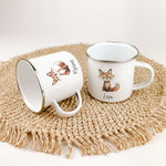 Emaille Tasse Fuchs-famprints-Emaille Tasse-Die personalisierte Emaille Tasse "Fuchs" ist das perfekte Geschenk für Kinder! Mit einem niedlichen Fuchs in Aquarell Optik und drei verschiedenen Varianten wird die Tasse mit Liebe von uns bedruckt. Der brilla