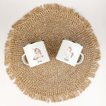Emaille Tasse Einhorn-famprints-Emaille Tasse-Entdecke die zauberhafte Emaille Tasse Einhorn! Diese personalisierte Tasse, die mit dem Namen deines Kindes bedruckt wird, bringt Freude in jeden Schluck. Mit einem süßen Einhorn in Aquarell-Optik und vier be