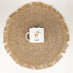 Emaille Tasse Gazelle-famprints-Emaille Tasse-Entdecke die bezaubernde Emaille Tasse Gazelle, die nicht nur praktisch, sondern auch ein wahrer Hingucker ist! Mit dieser personalisierten Tasse bringst du Freude in den Alltag deines Kindes und schaffst unve