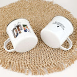 Emaille Tasse bester Opa-famprints-Emaille Tasse-Mach deinem Opa eine ganz besondere Freude mit unserer personalisierten Emaille Tasse bester Opa, die nicht nur seine Kaffeepausen verschönert, sondern auch ein einzigartiges Stück Erinnerung wird. Diese Ta