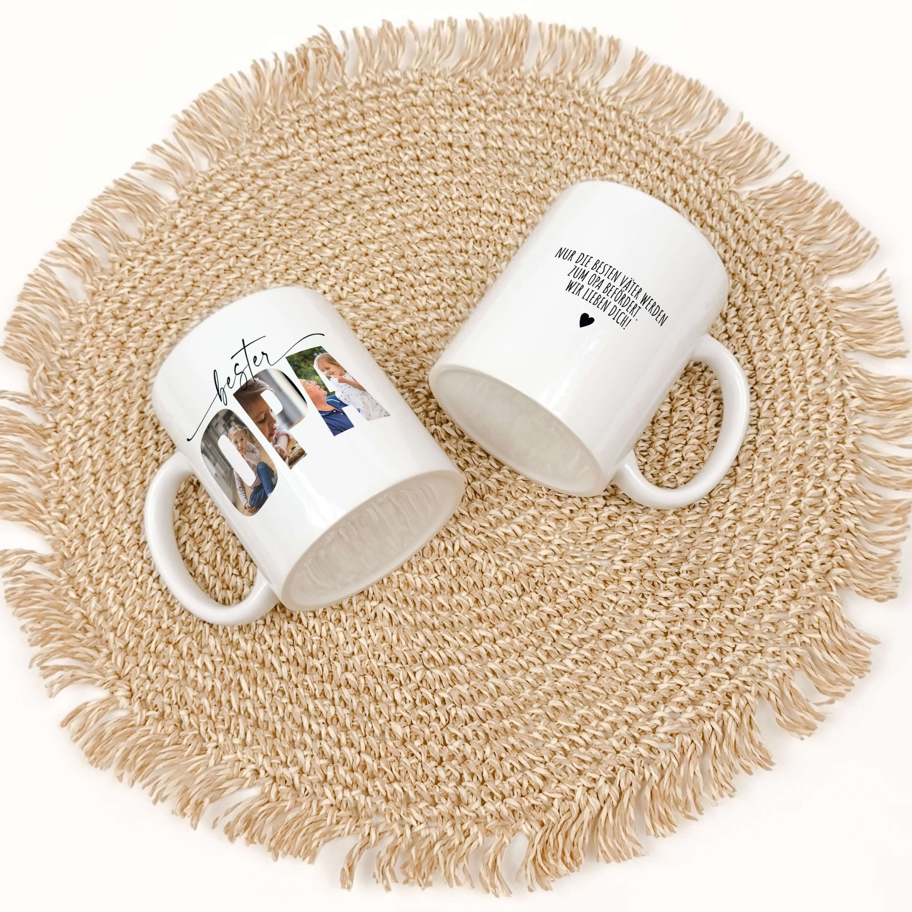Tasse bester Opa-famprints-Keramik Tasse-Überrasche deinen Opa mit einer ganz besonderen Tasse, die nicht nur ein praktisches Alltagsobjekt ist, sondern auch ein emotionales Geschenk voller Erinnerungen. Diese personalisierte Keramiktasse wird sein Herz e