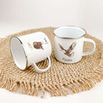 Emaille Tasse Adler-famprints-Emaille Tasse-Entdecke die bezaubernde Emaille Tasse mit einem süßen Adler in Aquarell-Optik! Diese personalisierte Tasse wird mit deinem Wunsch-Namen bedruckt und ist ein echtes Unikat, das mit viel Liebe von uns gestaltet w