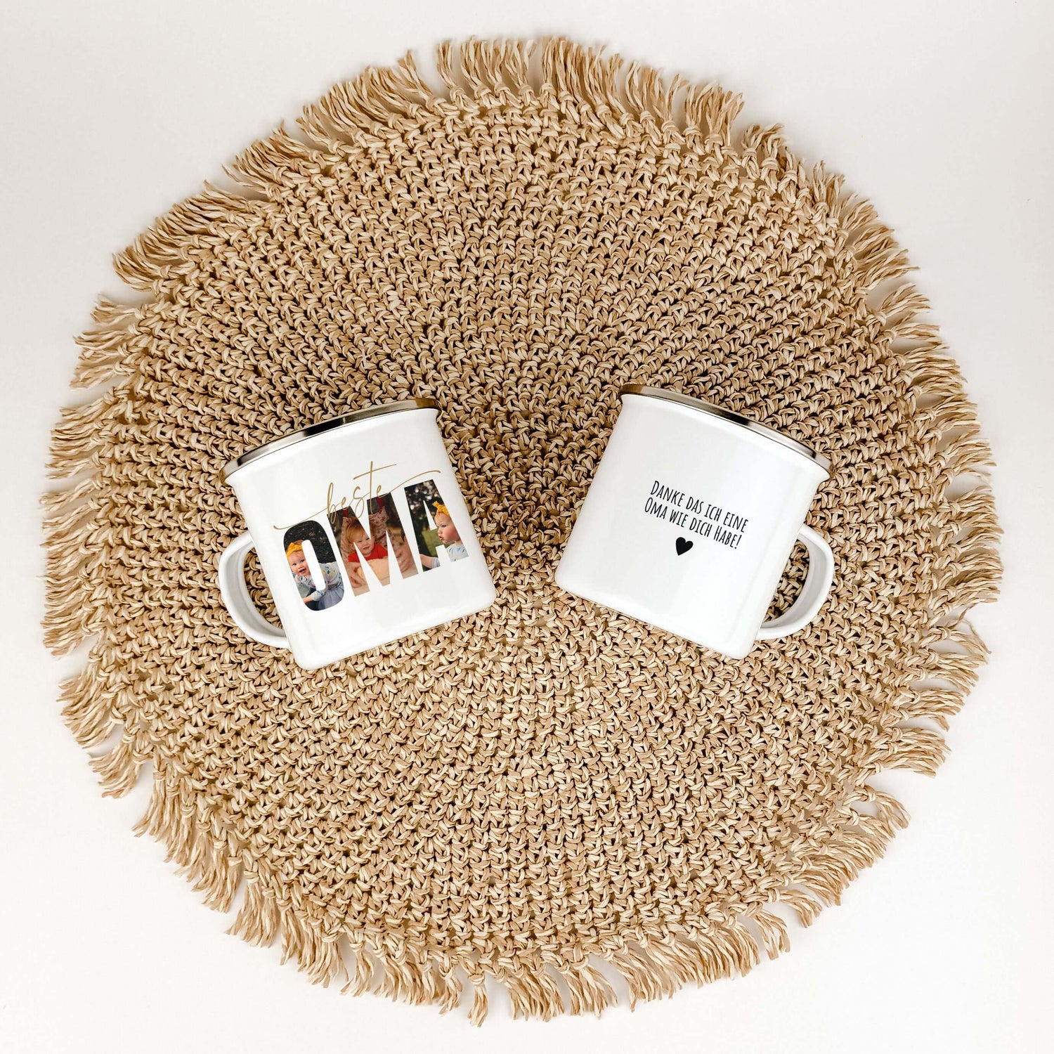 Emaille Tasse beste Oma-famprints-Emaille Tasse-Überrasche deine Oma mit der einzigartigen Emaille Tasse beste Oma – dem perfekten Geschenk, das von Herzen kommt. Diese persönliche Oma Tasse vereint Funktionalität mit emotionalem Wert und verkörpert eure