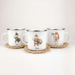 Emaille Tasse Wikinger-famprints-Emaille Tasse-Entdecke die einzigartige Emaille Tasse Wikinger, die nicht nur ein praktisches Trinkgefäß, sondern auch ein bezauberndes und personalisiertes Geschenk für kleine Helden ist! Diese Emaille Tasse personalisier