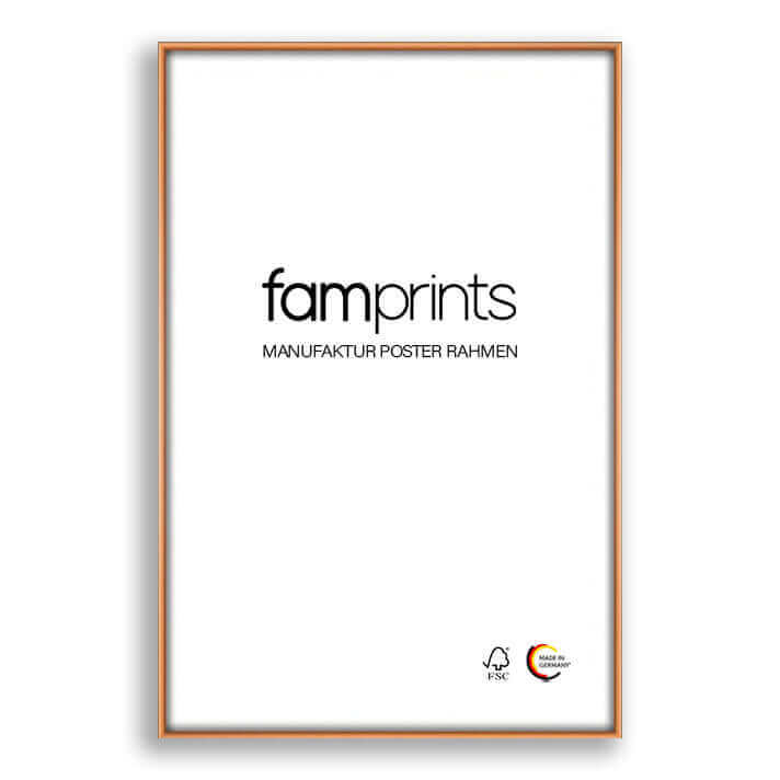 Manufaktur Alu Bilderrahmen Kupfer-famprints-Bilderrahmen-Unsere hochwertigen Alu Bilderrahmen in Kupfer werden nach deiner Bestellung für dich individuell gefertigt. In der hauseigenen Manufaktur entsteht nach höchsten Qualitätsstandards ein ganz besonde