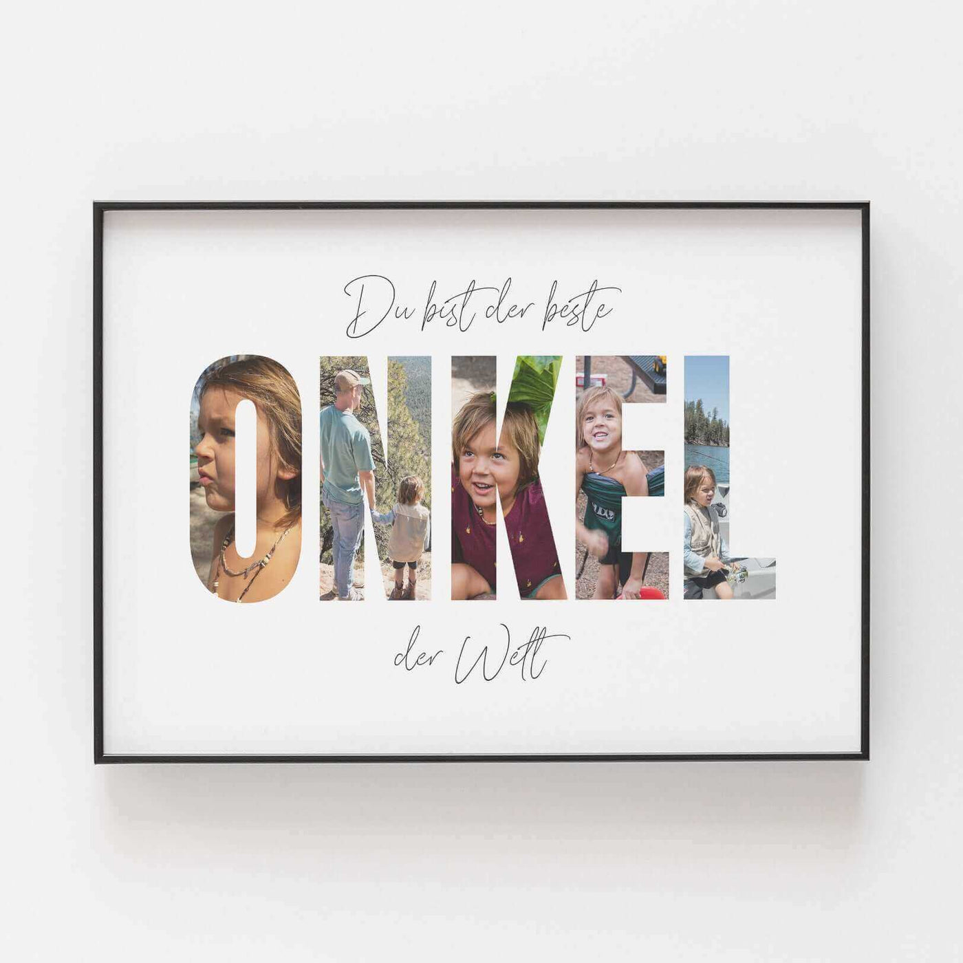 Buchstaben Collage Onkel Poster BF alt, Foto Poster, Neuheit, Personalisiertes Poster Personalisiertes Poster Größe: Digitaler Download Fotodarstellung: in Farbe famprints