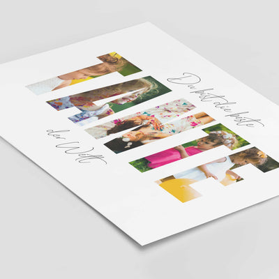 Buchstaben Collage Tante Poster BF alt, Foto Poster, Neuheit, Personalisiertes Poster Personalisiertes Poster Größe: Digitaler Download, 13x18cm, 21x30cm, 30x40cm, 40x50cm, 50x70cm, 61x91cm Fotodarstellung: in Farbe, in Schwarz-Weiß famprints