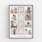 Fotocollage Papa Bestseller, BF alt, Foto Poster, Neuheit, Personalisiertes Poster Personalisiertes Poster Größe: Digitaler Download Farbe: Pale Rose famprints