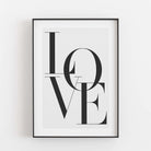 Love Poster Neuheit, schwarz weiß Poster, Sprüche Poster Poster Größe: Digitaler Download Farbe: White Smoke famprints