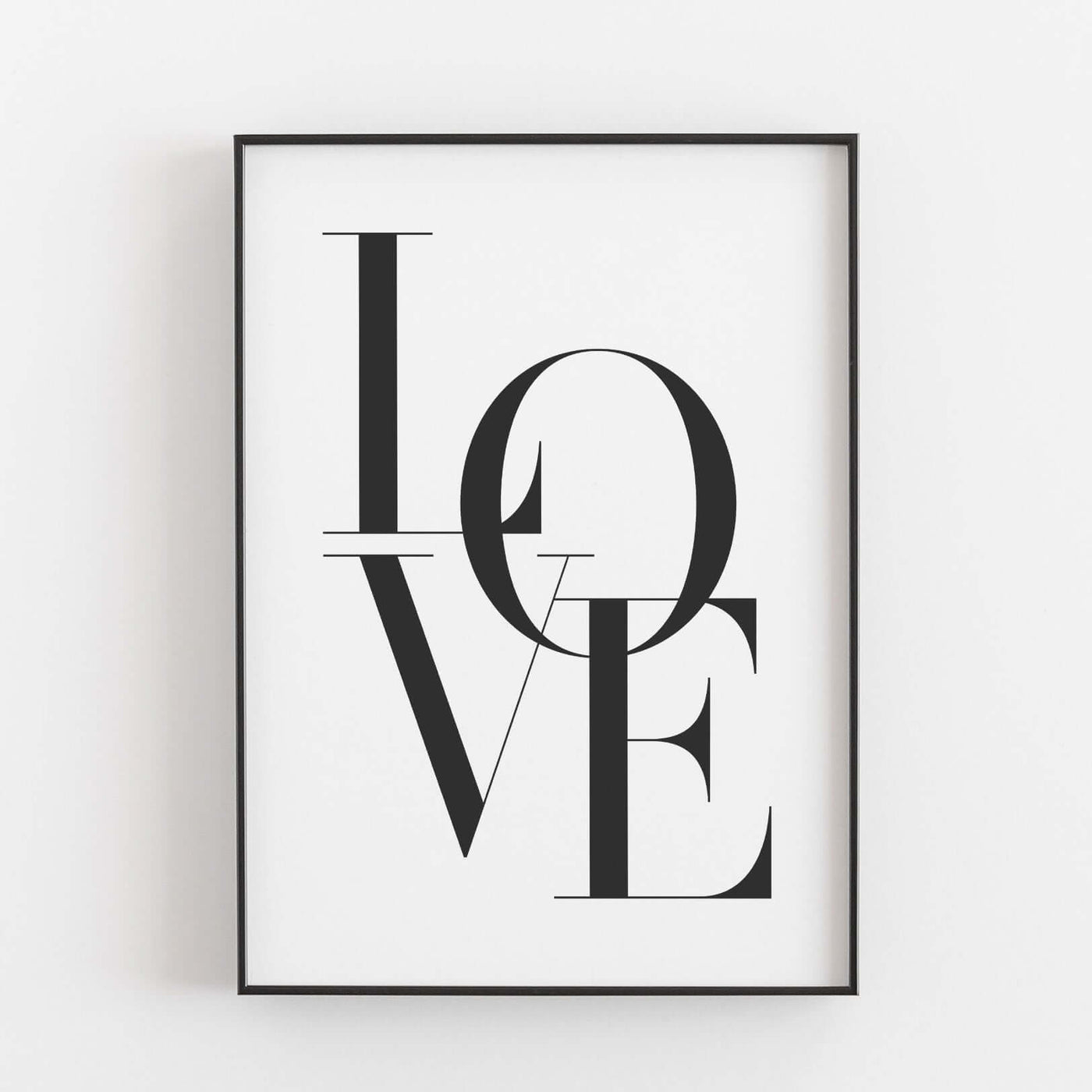 Love Poster Neuheit, schwarz weiß Poster, Sprüche Poster Poster Größe: Digitaler Download Farbe: White famprints