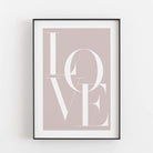Love Poster Neuheit, schwarz weiß Poster, Sprüche Poster Poster Größe: Digitaler Download Farbe: Pale Rose famprints