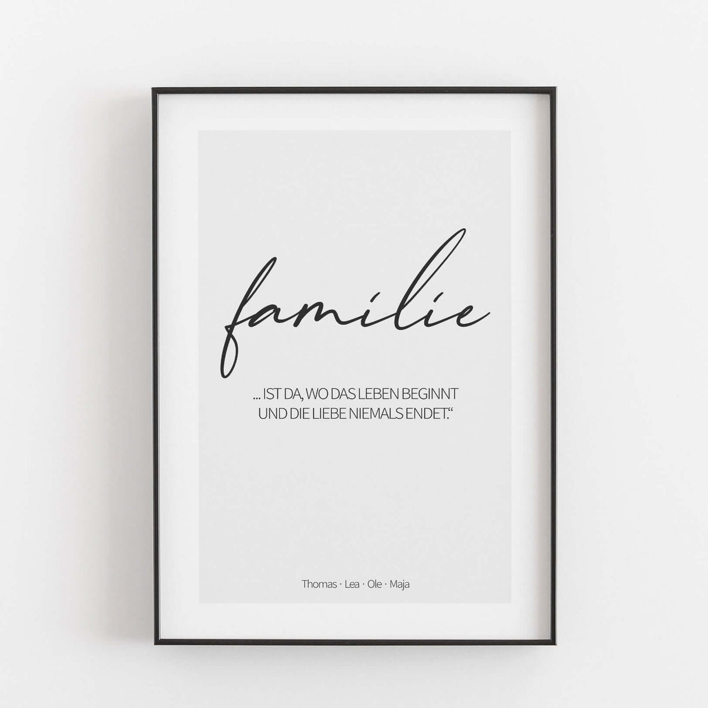 Poster 'familie' BF alt, Familienposter, Personalisiertes Poster Personalisiertes Poster Größe: Digitaler Download Farbe: White Smoke famprints