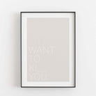 Poster Liebe 'Want to kiss' BF alt, Neuheit, schwarz weiß Poster, Sprüche Poster Poster Größe: Digitaler Download Farbe: Stone Beige famprints