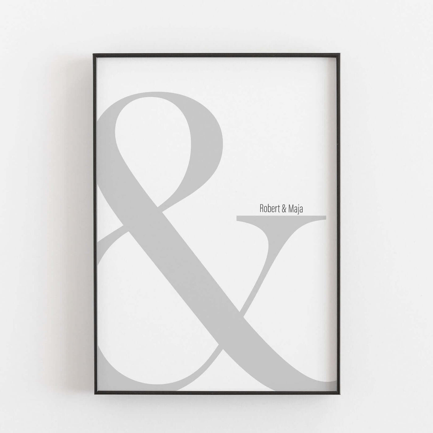 &' Poster Paar BF alt, Liebe Poster, Neuheit, Personalisiertes Poster Personalisiertes Poster Größe: Digitaler Download Farbe: Polish Grey famprints